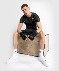 Venum Tempest 2.0 Rashguard - Short Sleeves - MMA Factory -Sports - Boxing 0026f433b8b6d984e60bd561b1cea87eaf7597a6 rashguards ss tempest2.0 black gold 08 1