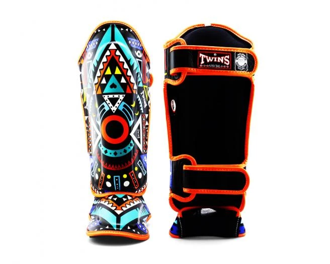 Twins "Aztec" Fancy Shinguards - Fsgl10-57 - MMA Factory 4 Twins "Aztec" Fancy Shinguards - Fsgl10-57 - MMA Factory - Image 2