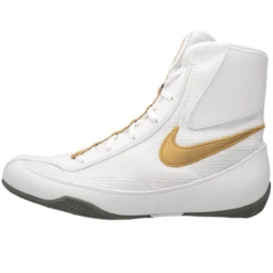 Nike Machomai 2 Boxing Shoes - White/Gold - MMA Factory