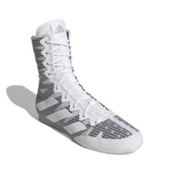 Adidas Box Hog 4 Boxing Shoes - Grey/ White - MMA Factory -Sports - Boxing 872