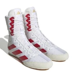 Adidas Box Hog 4 Boxing Shoes - White/ Red - MMA Factory -Sports - Boxing BH4 1000 4 WhtRed pdf
