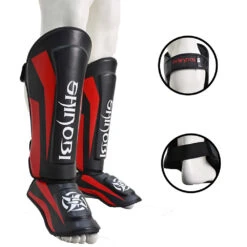 Shinobi Breaker Shinguards - MMA Factory 29 Shinobi Breaker Shinguards - MMA Factory -Sports - Boxing Red Black 4