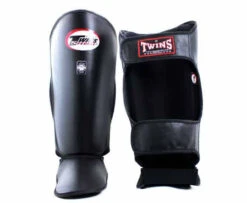 Twins Heavy Duty Shin Guard - SGL2 - MMA Factory -Sports - Boxing Twins Shin Guards SGL2 Image 2 Black Kicking Martial Arts Muay Thai MMA by Twins Special 87531 58294