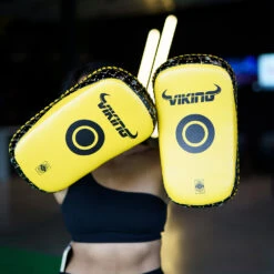 Viking Diablo Curved Pro Leather Thai Pads (Heavy Duty) - MMA Factory -Sports - Boxing Viking Pads 1000 67