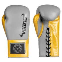 Viking Valhalla Pro Horse Hair Boxing Gloves (Lace Up) - MMA Factory -Sports - Boxing Viking Valhalla Grey Gold 2 1000