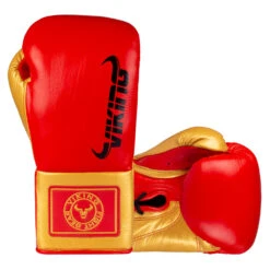 Viking Valhalla Pro Horse Hair Boxing Gloves (Lace Up) - MMA Factory -Sports - Boxing Viking Valhalla Red Gold 1 1000