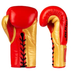 Viking Valhalla Pro Horse Hair Boxing Gloves (Lace Up) - MMA Factory -Sports - Boxing Viking Valhalla Red Gold 3 1000