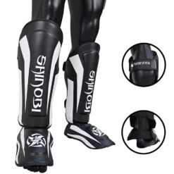 Shinobi Breaker Shinguards - MMA Factory 25 Shinobi Breaker Shinguards - MMA Factory -Sports - Boxing White Black 4
