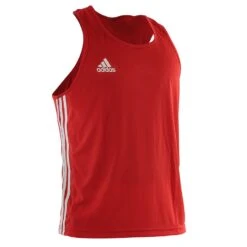 Adidas AIBA Tank - MMA Factory -Sports - Boxing adibtt02 top red front 3