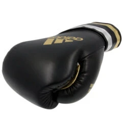 Adidas Adispeed With Strap Boxing Gloves - MMA Factory -Sports - Boxing adisbg501pro adispeed smu black gold silver 07 648x648 1 2