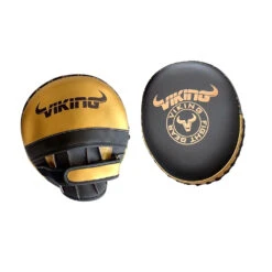Viking Mavric Pro Leather Focus Mitts - MMA Factory -Sports - Boxing air focus mitt gold