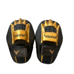 Viking Mavric XL Pro Leather Focus Mitts - MMA Factory -Sports - Boxing air thai pads gold 1