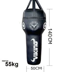 Viking Angle Leather Upper Cut Punching Bag - MMA Factory -Sports - Boxing angleuppercut03blkwht 1080 1 1