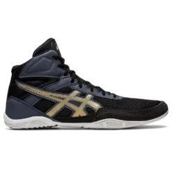 Asics Matflex 6 Wrestling Shoes - Black/Champagne - MMA Factory