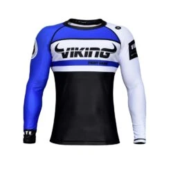 Viking Battle Rashguard - Long Sleeve - MMA Factory -Sports - Boxing battle rash blue fs f