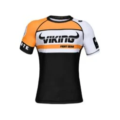 Viking Battle Rashguard - Short Sleeve - MMA Factory -Sports - Boxing battle rash yellow hs f