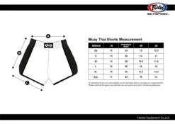 Fairtex Fade Muay Thai Shorts - BS1905 - MMA Factory -Sports - Boxing bs1901 02 sizing chart eng 5