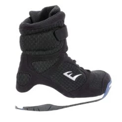 Everlast Elite Pro Hi Top - Black - MMA Factory -Sports - Boxing everlast elite high top boxing shoes black angle back