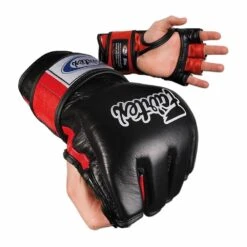 Fairtex FGV12 MMA Gloves - MMA Factory -Sports - Boxing fairtex fgv12 mma gloves open thumb blackred