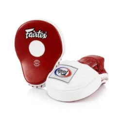 Fairtex FMV9 Ultimate Contoured Focus Mitts - MMA Factory -Sports - Boxing fmv9 red white 1