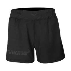 Viking Iconic Shorts - 5.75 Inch Side Slits - MMA Factory -Sports - Boxing iconic shorts black front