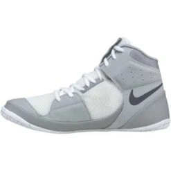 Nike Fury Wrestling Shoes - White/Grey - MMA Factory -Sports - Boxing nike fury grey grey inside 1 8