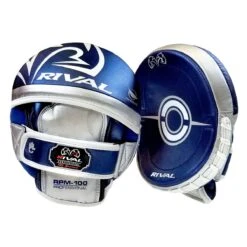 Rival RPM100 Professional Punch Mitts - MMA Factory -Sports - Boxing rpm100 blue silver 2048x 1 1