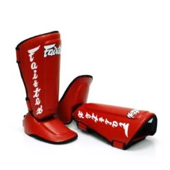 Fairtex Detachable In-Step Shin Guards - SP7 - MMA Factory -Sports - Boxing sp7 red 1 1