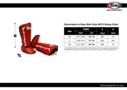 Fairtex Detachable In-Step Shin Guards - SP7 - MMA Factory -Sports - Boxing sp7 sizing chart