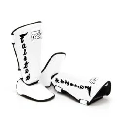 Fairtex Detachable In-Step Shin Guards - SP7 - MMA Factory -Sports - Boxing sp7 white 02