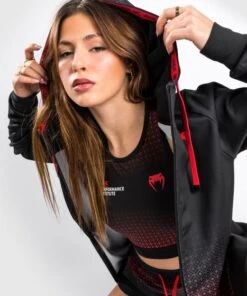 UFC Venum Performance Institute Women's Hoodie - MMA Factory 15 UFC Venum Performance Institute Women's Hoodie - MMA Factory -Sports - Boxing ufc venum performance institute hoodie for women black red 2