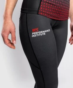 UFC Venum Performance Institute Leggings - MMA Factory -Sports - Boxing ufc venum performance institute legging black red 1