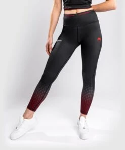 UFC Venum Performance Institute Leggings - MMA Factory -Sports - Boxing ufc venum performance institute legging black red 4