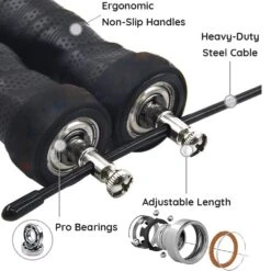 Viking Adjustable Speed Rope - MMA Factory -Sports - Boxing vikadj 4 1000