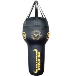 Viking Angle Leather Upper Cut Punching Bag - MMA Factory -Sports - Boxing vikingangleuppblackgld 1000x1000 1 1