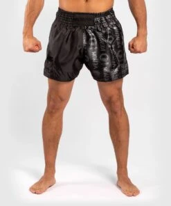 Venum Logos Muay Thai Shorts - MMA Factory -Sports - Boxing vlmts front 1