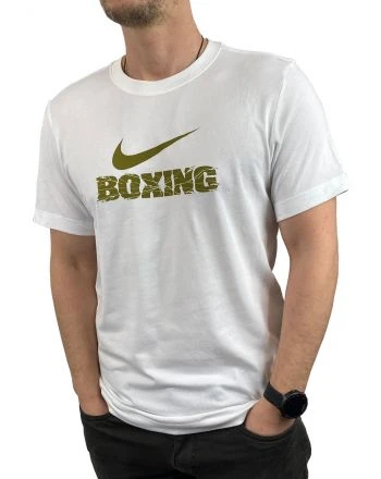 NIKE MEN'S BOXING SHATTERED LOGO TEE - MMA Factory 5 NIKE MEN'S BOXING SHATTERED LOGO TEE - MMA Factory - Image 3